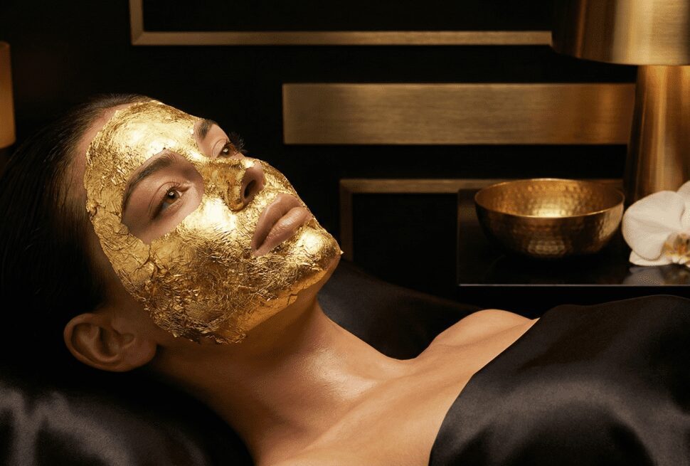 Side-by-side comparison of a Turkish Hammam foam massage and a Moroccan Bath clay treatment, showing the difference in spa rituals.