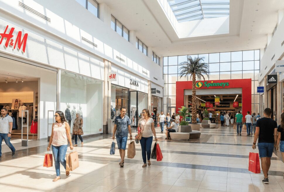 Modern entrance of Senzo Mall Hurghada offering the best shopping and cinema experience in 2026.