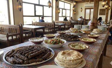 Traditional Egyptian lunch in Luxor