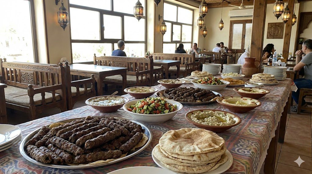 Traditional Egyptian lunch in Luxor