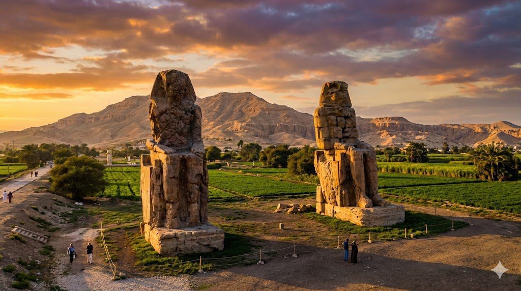 The majestic Colossi of Memnon