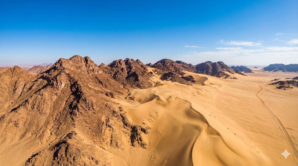 Majestic sights of the Hurghada desert