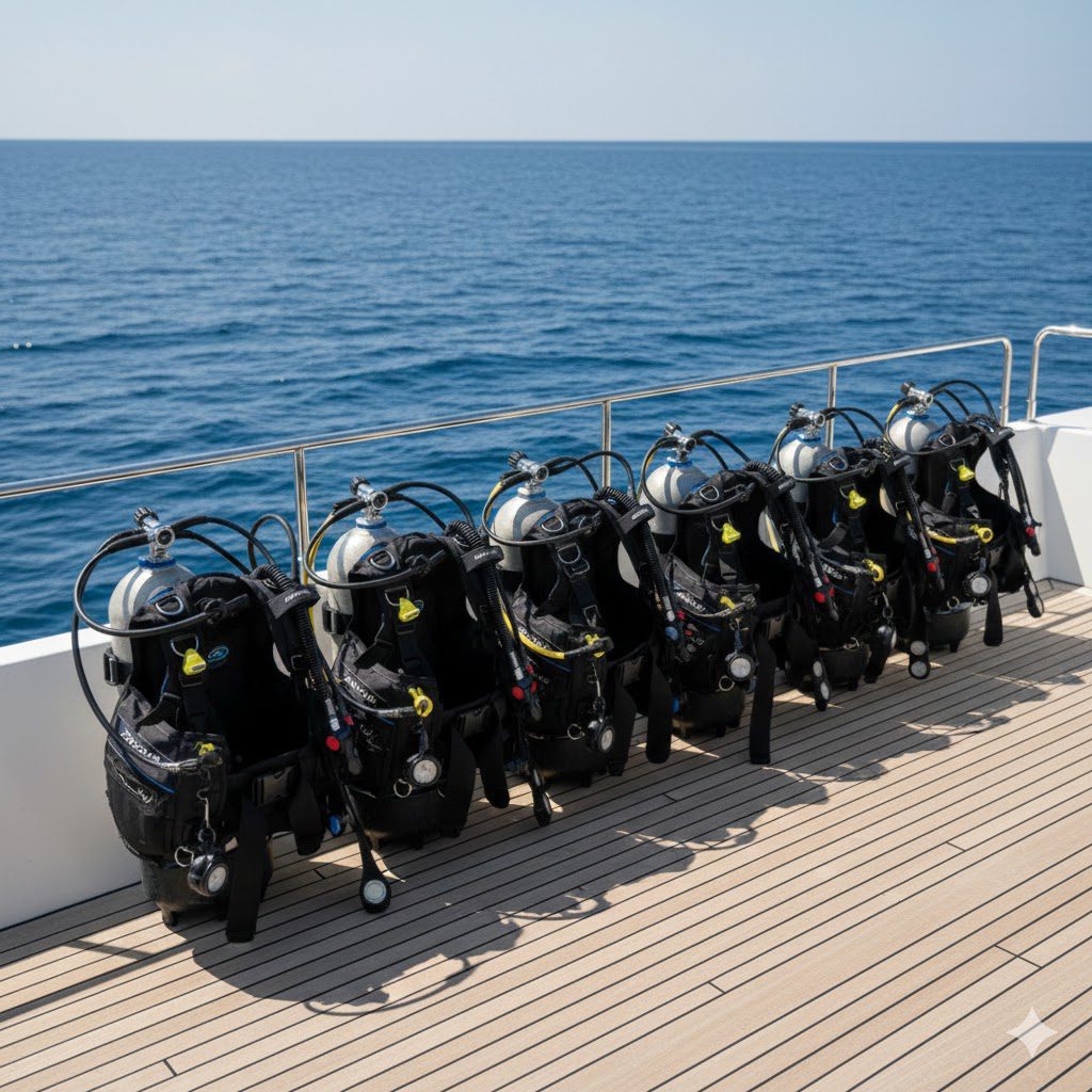 Professional scuba gear for advanced diving