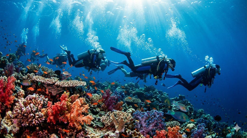 Experiencing drift diving in Hurghada